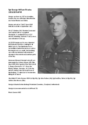 A preview of a PDF biography for Rhodes, George William